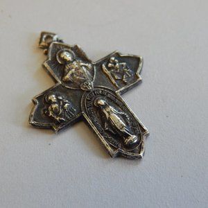 Silver Plated Cross - Antiqued Finish